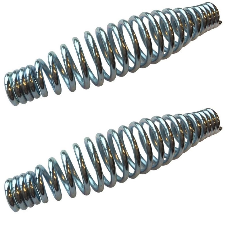 LavaLock BBQ Heavy Duty Spring Handle 6" Tapered Zinc Plated Barbecue Smoker, Grill, Stove, Pit Parts & Accessories - 2 Pack - Image 1